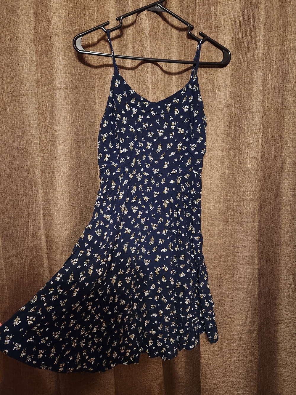 Old Navy Navy Blue Floral Mini Dress - Picture 2 of 5